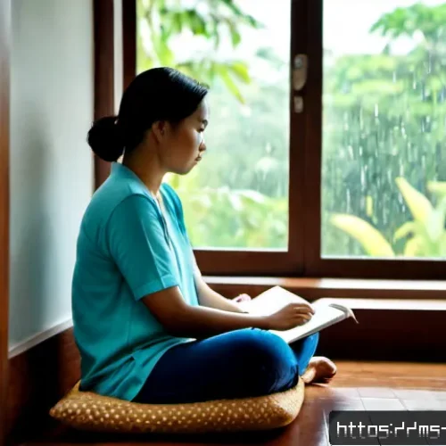Home 17 내면 대화 관찰 기법의 실천 사례 - Photorealistic morning scene in a modern Kuala Lumpur apartment, a Malay woman in modest casual clot...