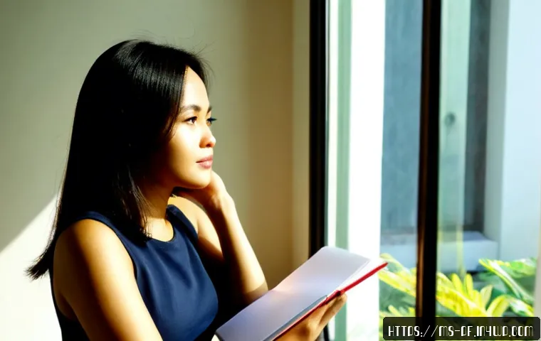 Home 26 내면 대화의 심리적 기초 이론 - Photorealistic Southeast Asian Malay woman in her early 30s sitting quietly by a sunlit apartment wi...
